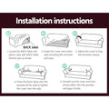 Artiss 3 Seater Stretch Sofa Cover Burgundy - SuperSaverAU - view 6