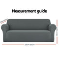 Artiss 4 Seater Stretch Sofa Cover Grey - SuperSaverAU - view 2