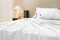Sheraton Luxury 1000TC Cotton Rich Bed Sheet Set (White, King)