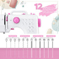 Devanti 12 Stitches Mini Sewing Machine for Beginners Portable Sewing Machine Kit with LED Lights - SuperSaverAU - view 4