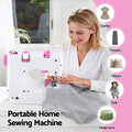Devanti 12 Stitches Mini Sewing Machine for Beginners Portable Sewing Machine Kit with LED Lights - SuperSaverAU - view 5