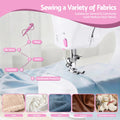 Devanti 12 Stitches Mini Sewing Machine for Beginners Portable Sewing Machine Kit with LED Lights - SuperSaverAU - view 6