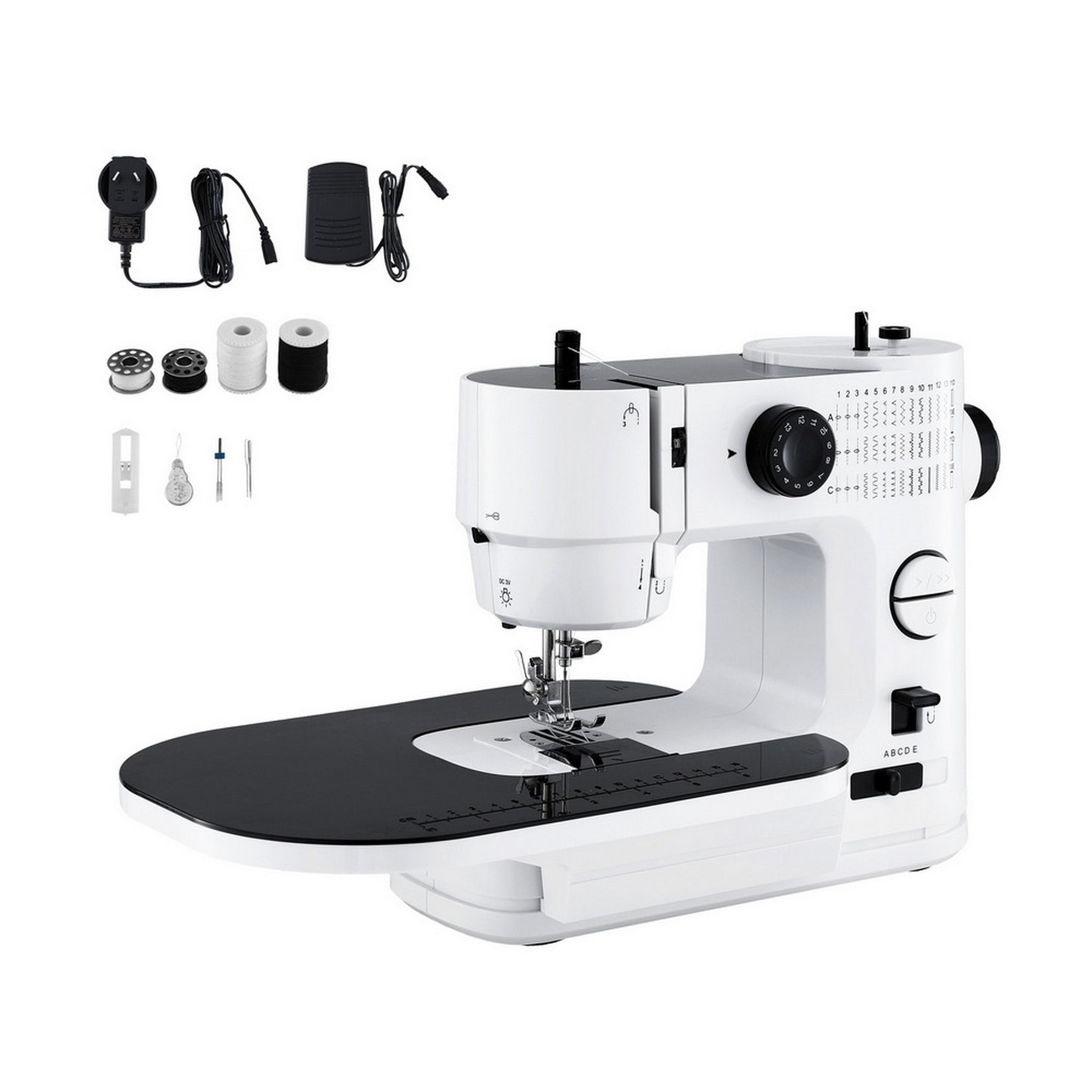Devanti 39 Stitches Mini Sewing Machine Portable Sewing Machine Kit - SuperSaverAU - view 1