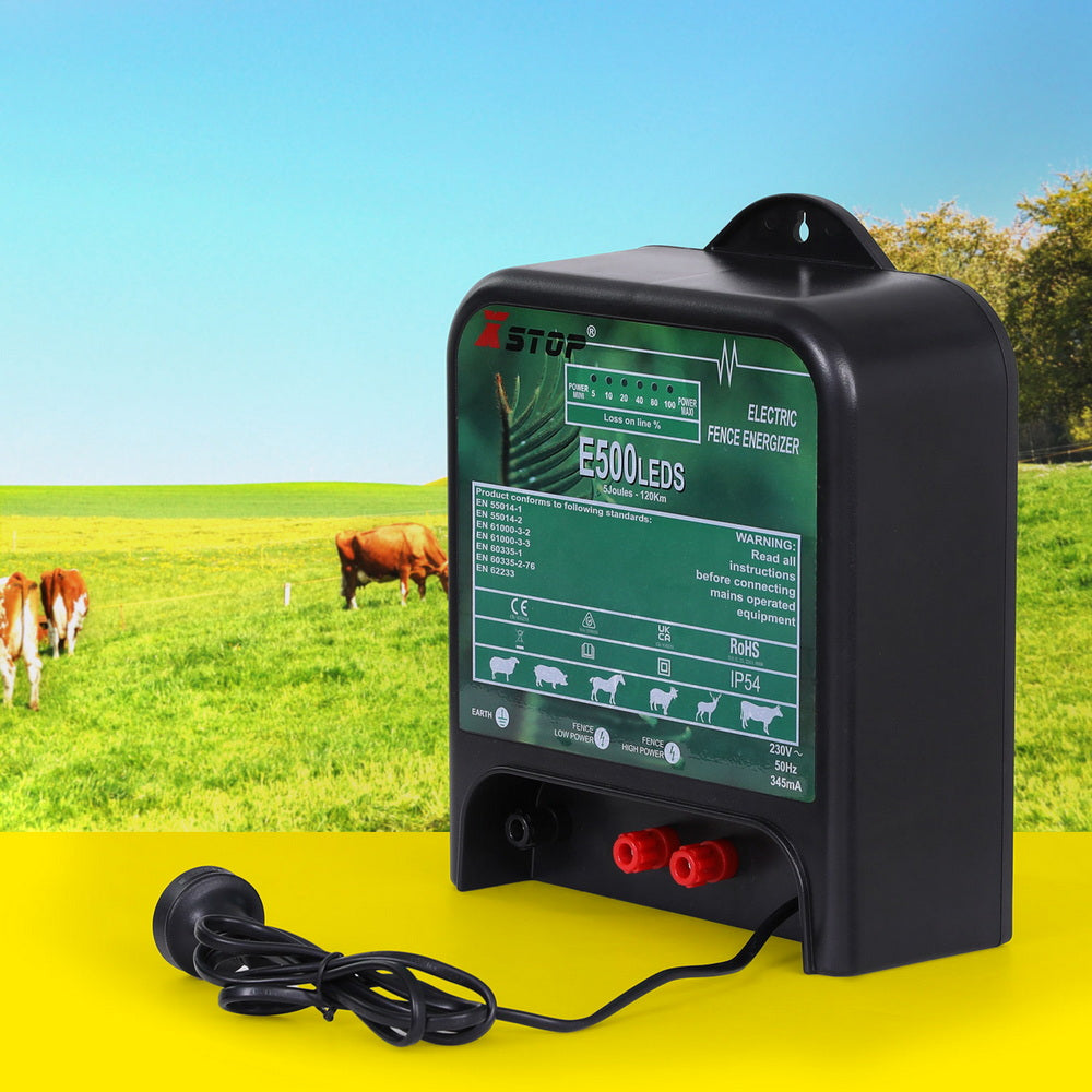 XSTOP Electric Fence Energiser 5J 220-240V 120km IP54 Weather Resistant - SuperSaverAU - view 7