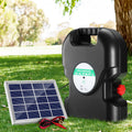 Giantz 20KM Solar Electric Fence Energiser 1.2J Waterproof with Warning Signs - SuperSaverAU - view 1
