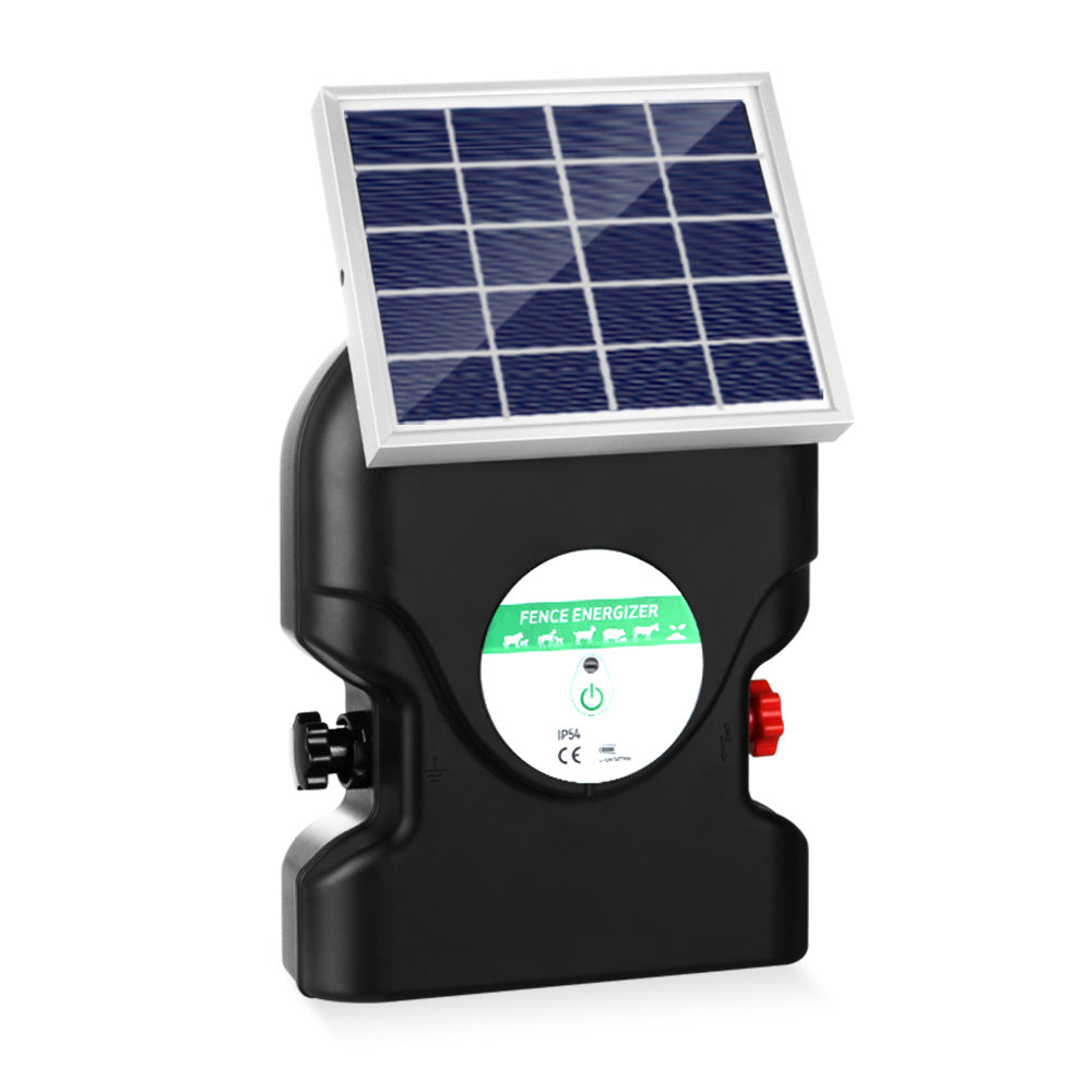 Giantz 20KM Solar Electric Fence Energiser 1.2J Waterproof with Warning Signs - SuperSaverAU - view 3