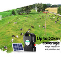 Giantz 20KM Solar Electric Fence Energiser 1.2J Waterproof with Warning Signs - SuperSaverAU - view 5