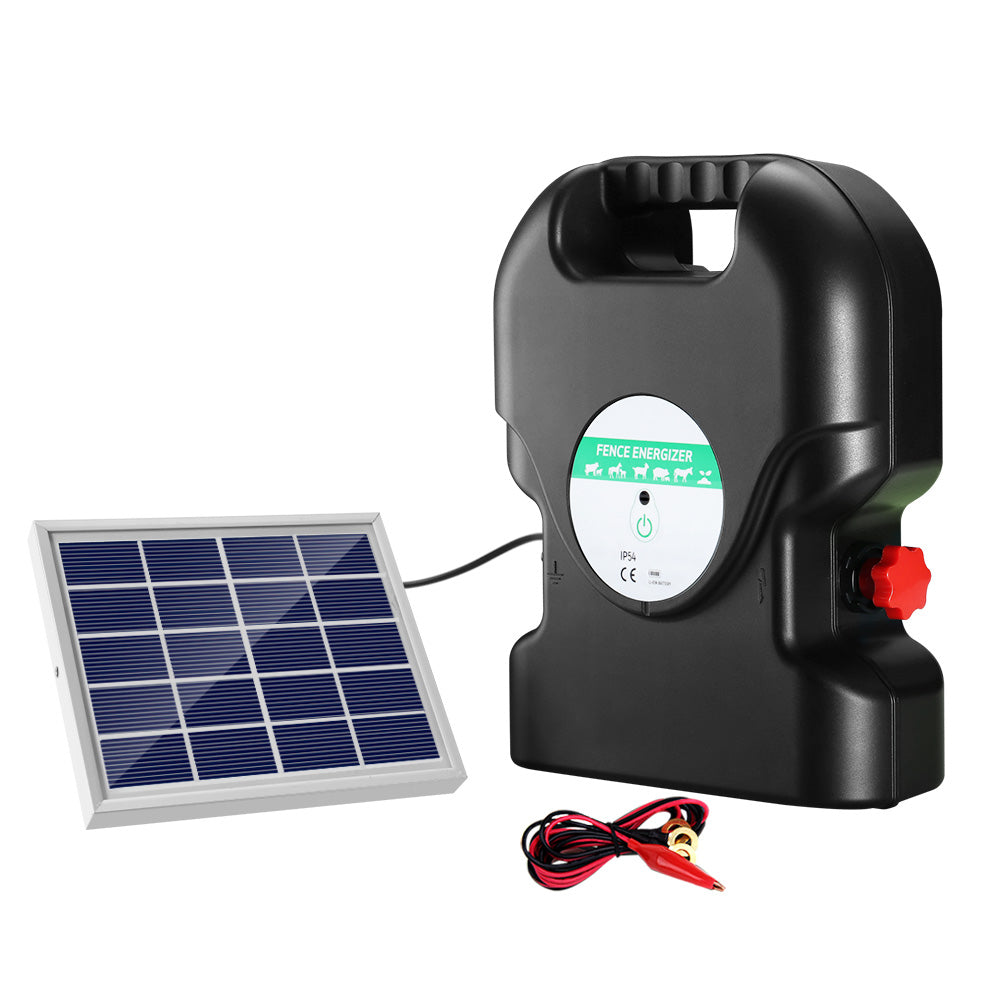Giantz 20KM Solar Electric Fence Energiser 1.2J Waterproof with Warning Signs - SuperSaverAU - view 7