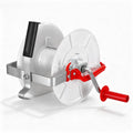 Giantz Electric Fence Reel 500m Polywire 3:1 Geared Portable Fencing White - SuperSaverAU - view 1