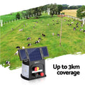 Giantz 3km Electric Fence Energiser PET Solar Energizer 0.1J - SuperSaverAU - view 5