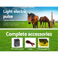 Giantz 5km Solar Electric Fence Energiser 0.15J with Monocrystalline Panel - SuperSaverAU - view 5
