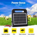Giantz Solar Electric Fence Energiser with 10km Range - 0.3J