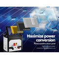 Giantz 8km Solar Electric Fence Energiser 0.3J with Monocrystalline Panel - SuperSaverAU - view 3