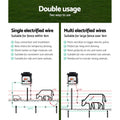 Giantz 8km Solar Electric Fence Energiser 0.3J with Monocrystalline Panel - SuperSaverAU - view 5