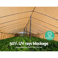 Instahut 10m Shade Cloth Roll 1.83m UV-Stabilized 50% Shade Coverage Beige - SuperSaverAU - view 4