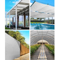 Instahut 50% Shade Cloth 1.83m x 10m UV-Stabilized Heavy Duty White - SuperSaverAU - view 3