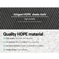 Instahut 50% Shade Cloth 1.83m x 10m UV-Stabilized Heavy Duty White - SuperSaverAU - view 4