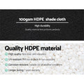 Instahut 50% Shade Cloth 1.83m x 20m UV-Stabilized Heavy Duty Garden Mesh Roll BK - SuperSaverAU - view 5
