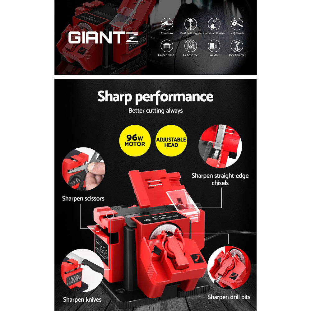 Giantz Tool Sharpener 96W Electric Drill Bit Knife Scissor Chisel Planer Grinder - SuperSaverAU - view 4