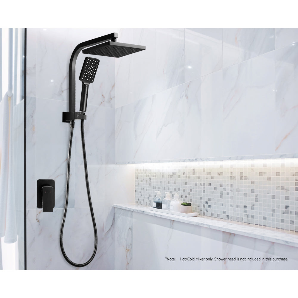 Cefito Shower Mixer Tap Brass Hot Cold Matte Black Leakproof 35mm Ceramic - SuperSaverAU - view 6