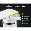Cefito Shower Mixer Tap Brass Hot Cold Chrome Finish Leakproof 35mm Cartridge - SuperSaverAU - view 4