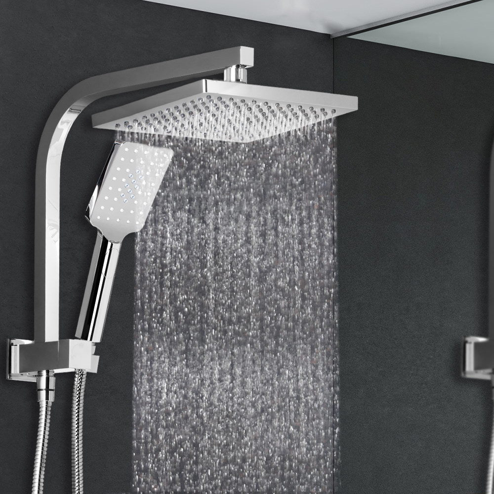 Cefito 8" Rain Shower Head Set Handheld Brass Chrome 3-Spray Patterns - SuperSaverAU - view 6