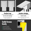 Cefito Shower Taps Set Brass Hot Cold Wall Assembly WaterMark Certified Chrome Finish - SuperSaverAU - view 3