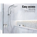 Cefito Shower Taps Set Brass Hot Cold Wall Assembly WaterMark Certified Chrome Finish - SuperSaverAU - view 6