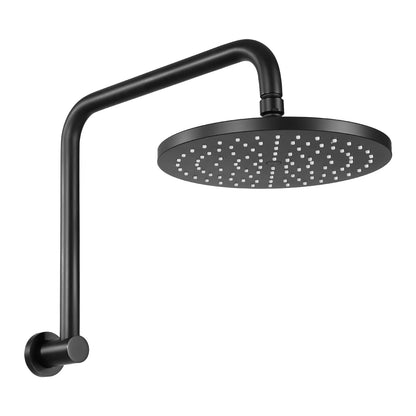 9'' High-Pressure Rain Shower Head Swivel Black