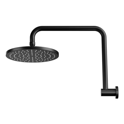 9'' High-Pressure Rain Shower Head Swivel Black