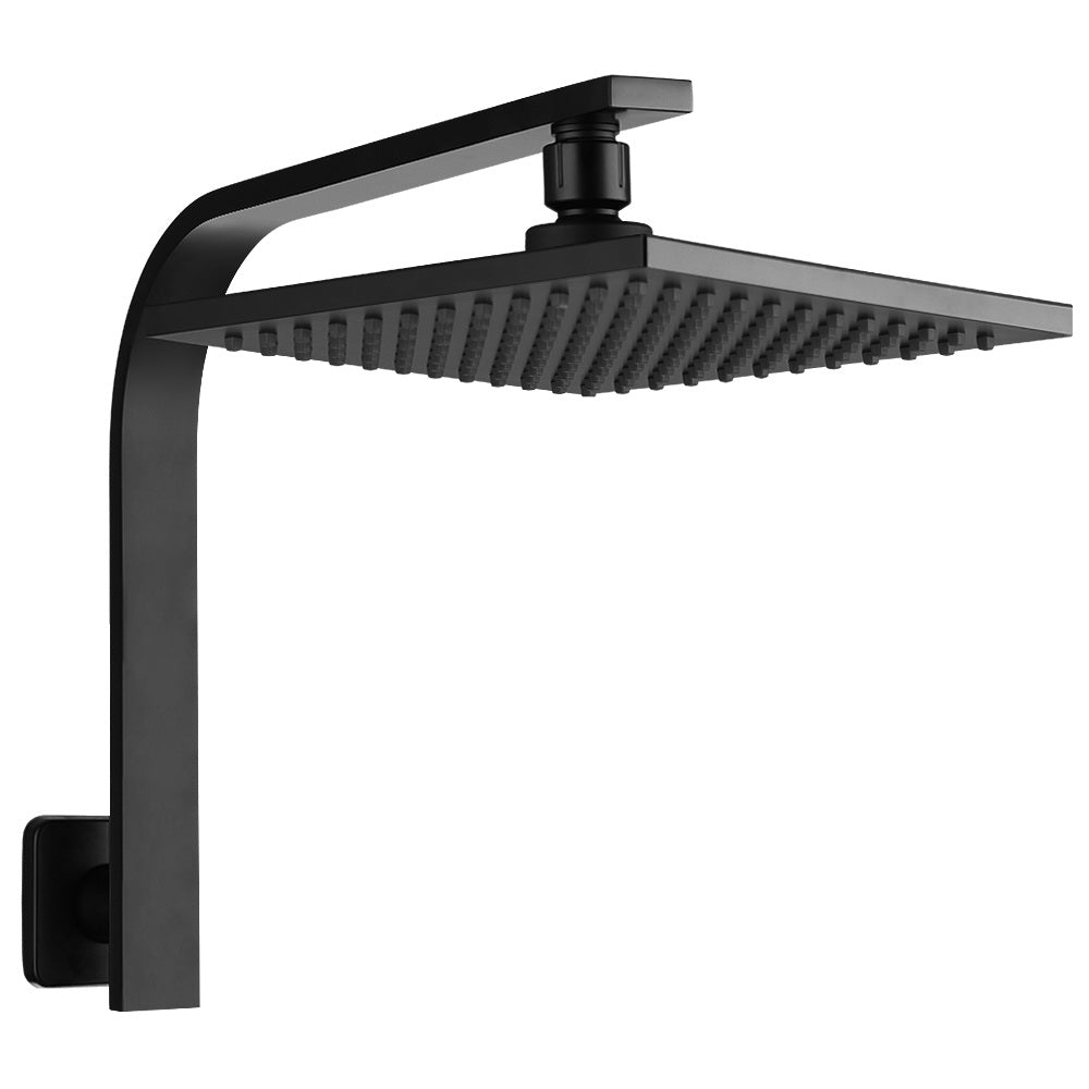 Cefito 8" Rain Shower Head Matte Black Solid Brass WaterMark Certified - SuperSaverAU - view 1