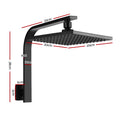 Cefito 8" Rain Shower Head Matte Black Solid Brass WaterMark Certified - SuperSaverAU - view 2