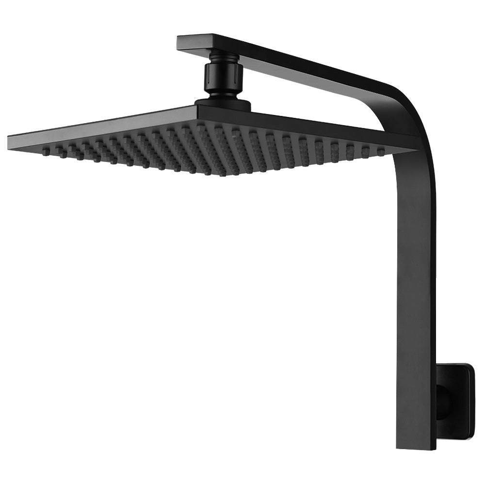 Cefito 8" Rain Shower Head Matte Black Solid Brass WaterMark Certified - SuperSaverAU - view 3