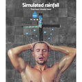 Cefito 8" Rain Shower Head Matte Black Solid Brass WaterMark Certified - SuperSaverAU - view 4
