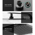 Cefito 8" Rain Shower Head Matte Black Solid Brass WaterMark Certified - SuperSaverAU - view 5