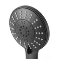 Handheld Shower Head 4.5" High Pressure 5 Modes Matte Black ABS Construction - SuperSaverAU - view 2