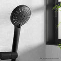 Handheld Shower Head 4.5" High Pressure 5 Modes Matte Black ABS Construction - SuperSaverAU - view 6
