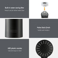Handheld Shower Head 4.5" High Pressure 5 Modes Matte Black ABS Construction - SuperSaverAU - view 5