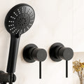 Cefito 4.5" Handheld Shower Head Round with Wall Twin Swivel Bathroom Tap - SuperSaverAU - view 1