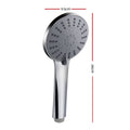 Handheld Shower Head 4.5" High Pressure 5 Modes Chrome - Durable ABS, Water-Saving - SuperSaverAU - view 2