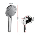 Cefito 4.5" Handheld Shower Head Round with Wall Bathroom Mixer Silver - SuperSaverAU - view 3