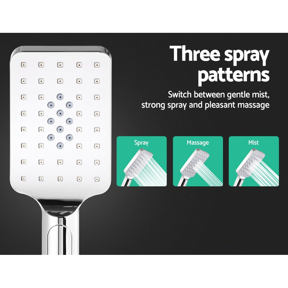 Cefito 10'' Rain Shower Head Set Handheld Square High Pressure Chrome - SuperSaverAU - view 7
