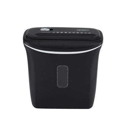 Devanti 12L Cross-Cut Shredder for Home Office - 8-Sheet Capacity