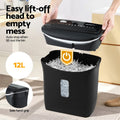 Devanti 12L Cross-Cut Shredder for Home Office - 8-Sheet Capacity - SuperSaverAU - view 5