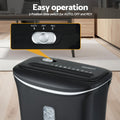 Devanti 12L Cross-Cut Shredder for Home Office - 8-Sheet Capacity - SuperSaverAU - view 6