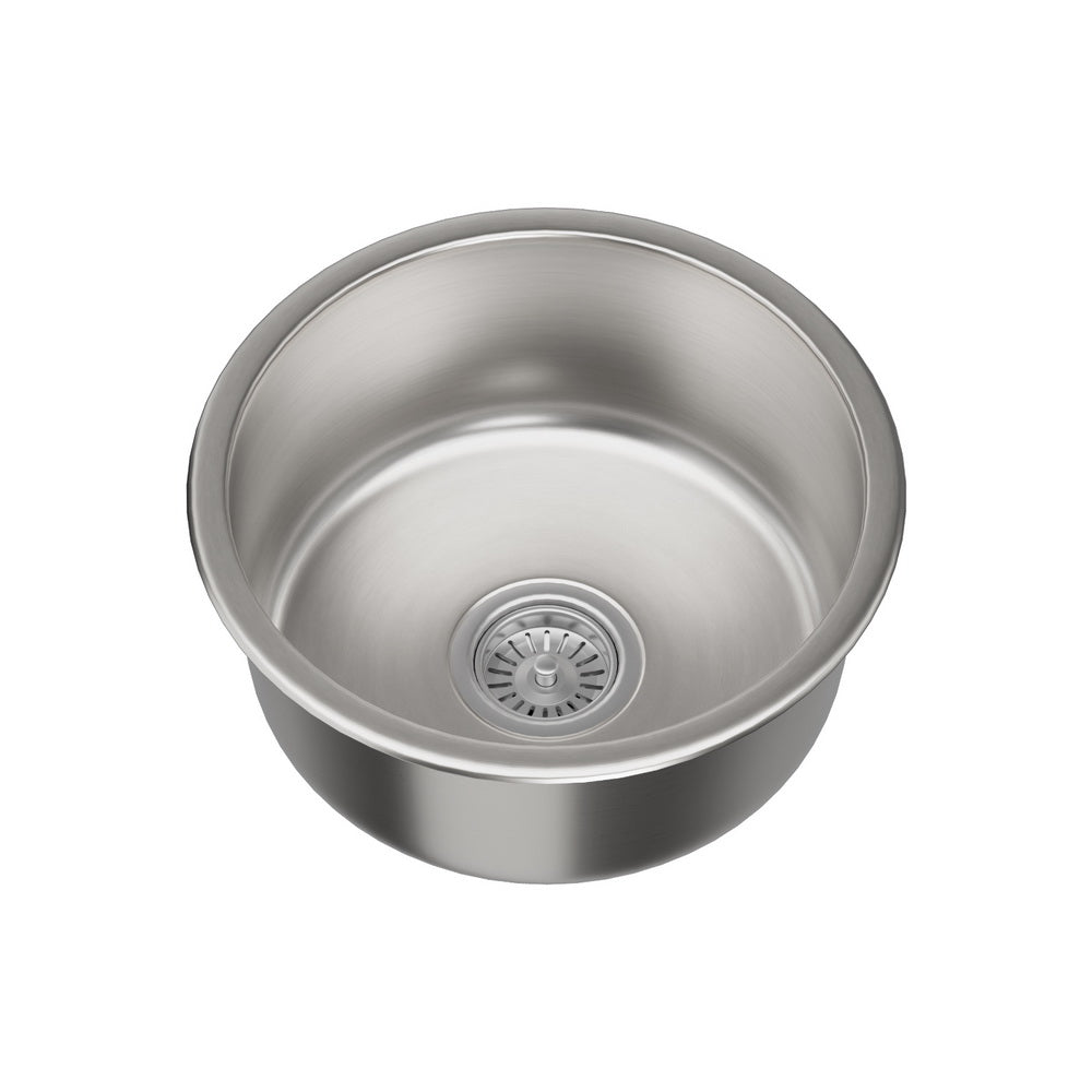 Cefito 43cm Round Stainless Steel Kitchen Sink