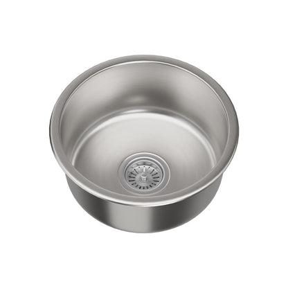 Cefito 43cm Round Stainless Steel Kitchen Sink