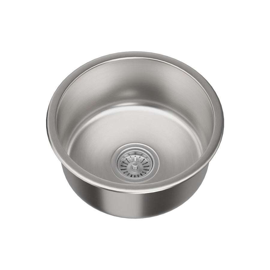 Cefito 43cm Round Stainless Steel Kitchen Sink - SuperSaverAU - view 1