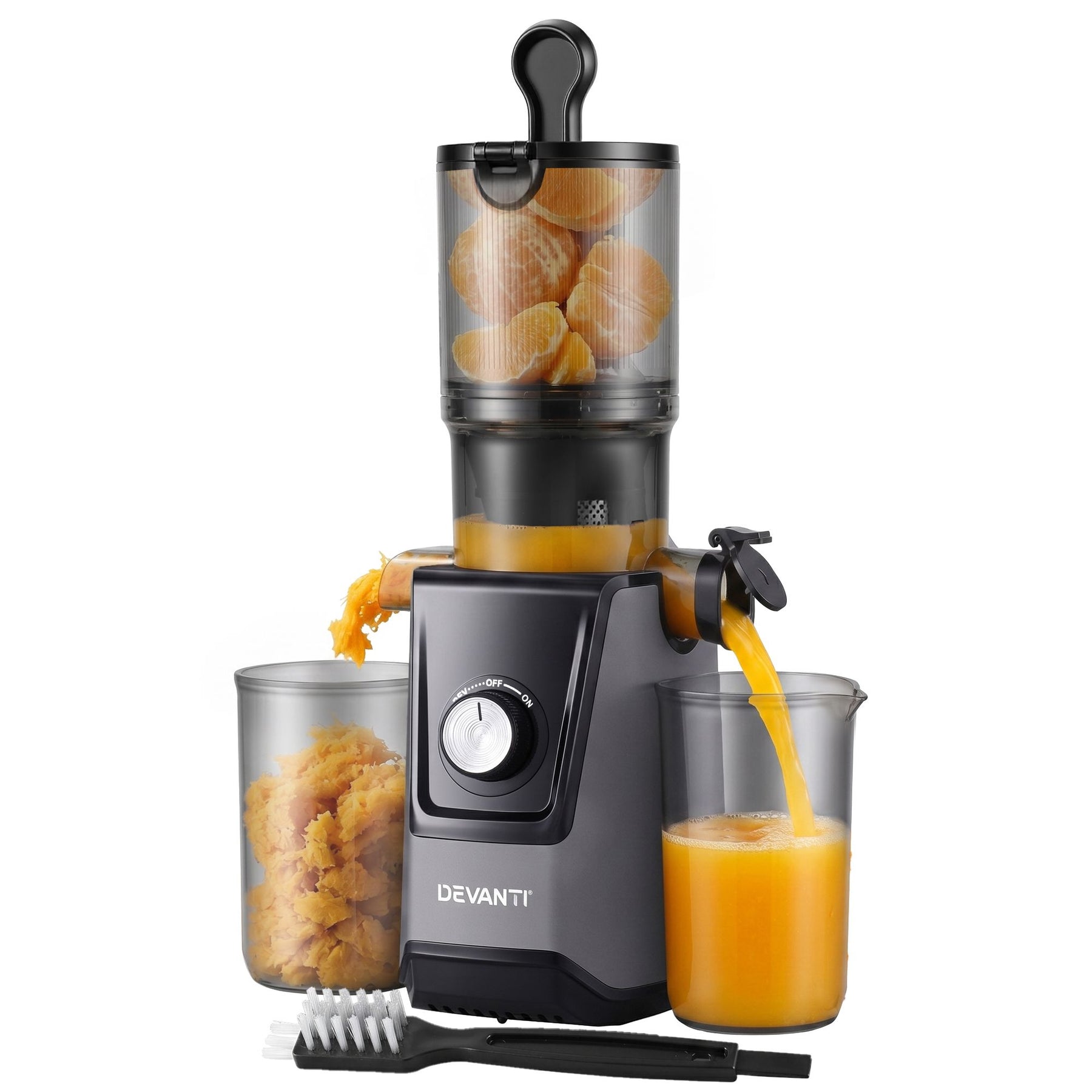 DEVANTI 200W Cold Press Slow Juicer with 108mm Chute