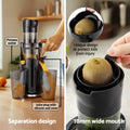 Devanti Slow Juicer Cold Press Fruit Juice Extractor 200W Black - SuperSaverAU - view 4